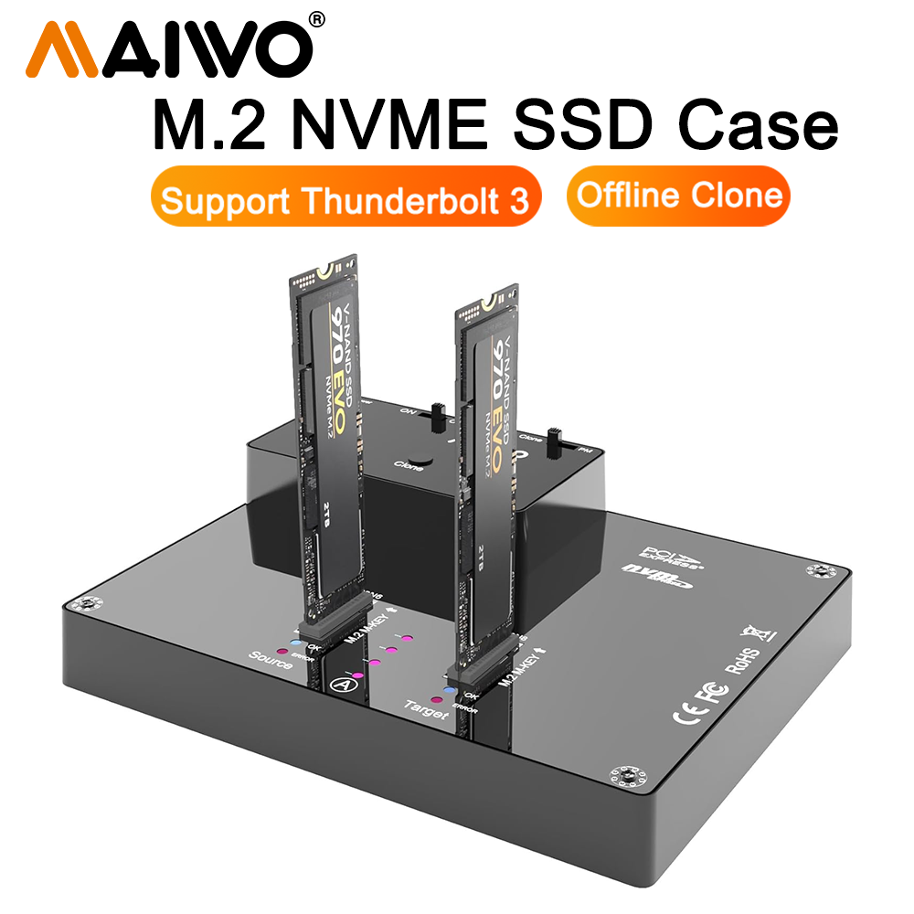 MAIWO 2 Bay M2 NVMe Docking St - 8Tb M2 Nvme Ssd recension och pris