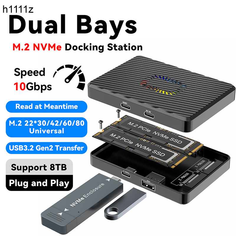 Dual Bays M.2 NVME Docking Sta - 8Tb M2 Nvme Ssd recension och pris