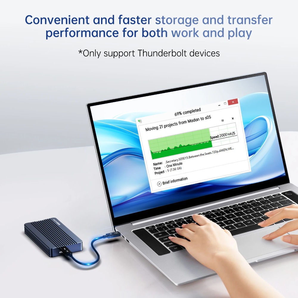 ACASIS 40Gbps M.2 NVMe SSD Enc - 8Tb M2 Nvme Ssd recension och pris